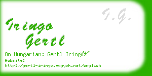 iringo gertl business card